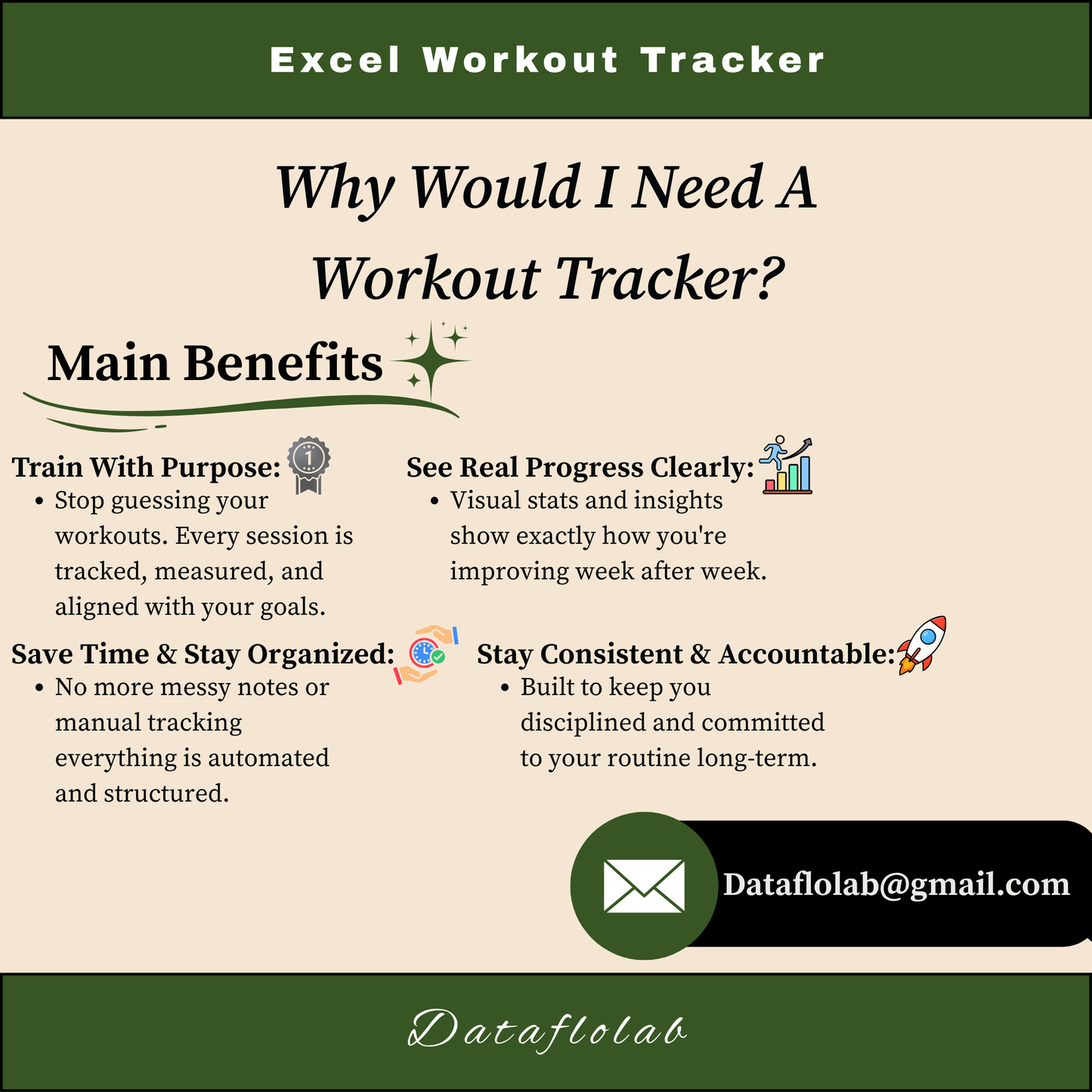 Workout Tracker Excel Template (Dashboard + Monthly Planner)
