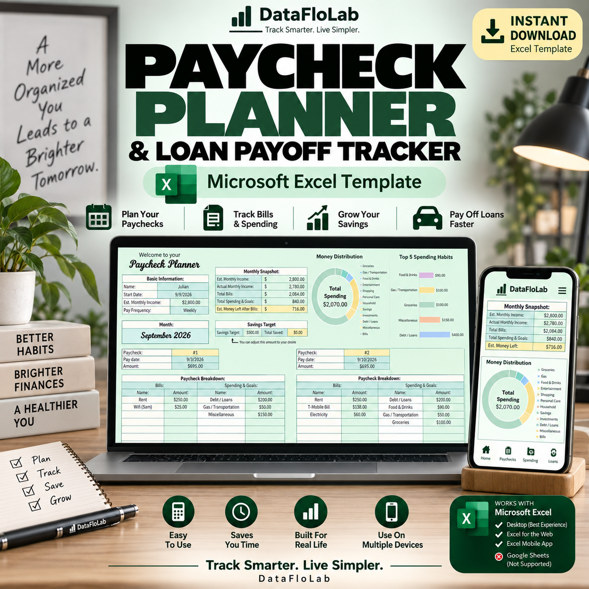 Paycheck Planner & Loan Payoff Tracker